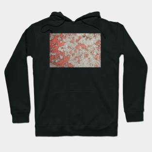 Red gritty wall Hoodie